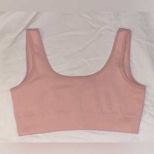 Small Light Pastel Pink Sports Bra / Yoga Top